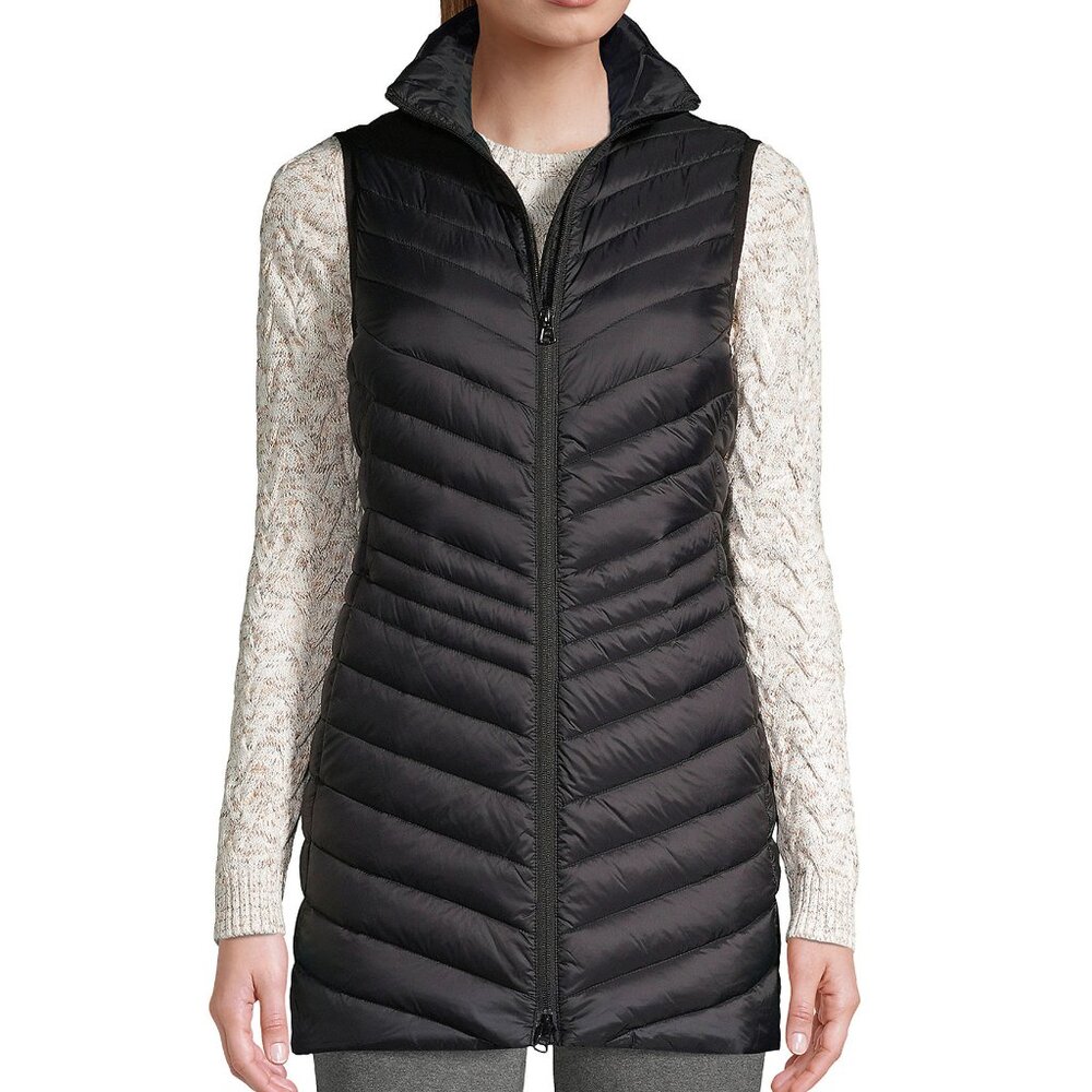 Land's End Long Puffer Vest (L)
